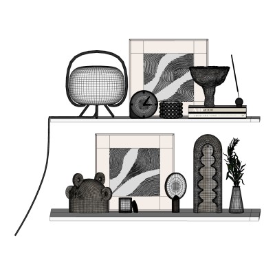 现代摆件 装饰品 陈设品 台灯 装饰画